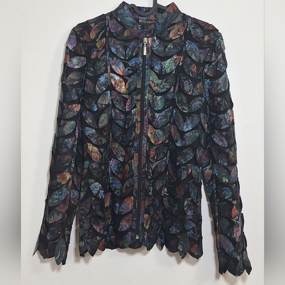 BELGIN FRANCIS Multicolor Women's Leather Jacket